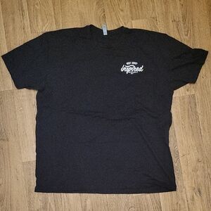 Next Level Apparel Black Tee with White Graphic